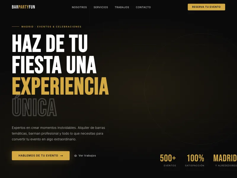 Captura de la web barpartyfun.vercel.app